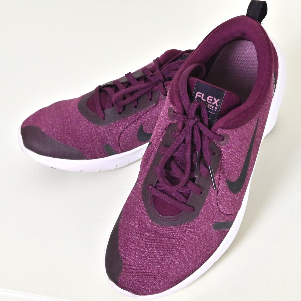 Nike Flex Experience 8 Bordeaux Running Athletic Lightweight Sneakers US9 UK6.5